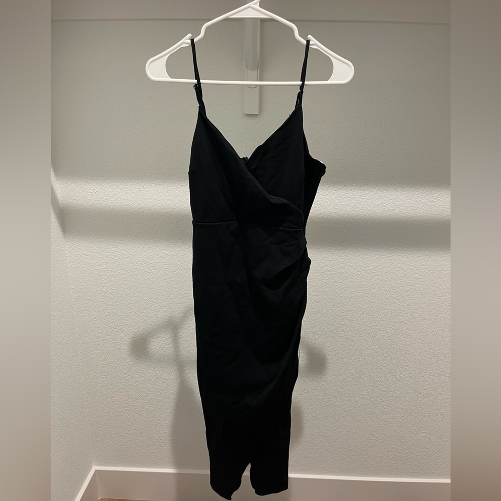 Lulus All This Appeal Black Bodycon Midi Dress - Medium